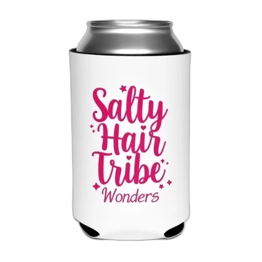 vaporwave, white, pink, koozie transparent PNG cut-out