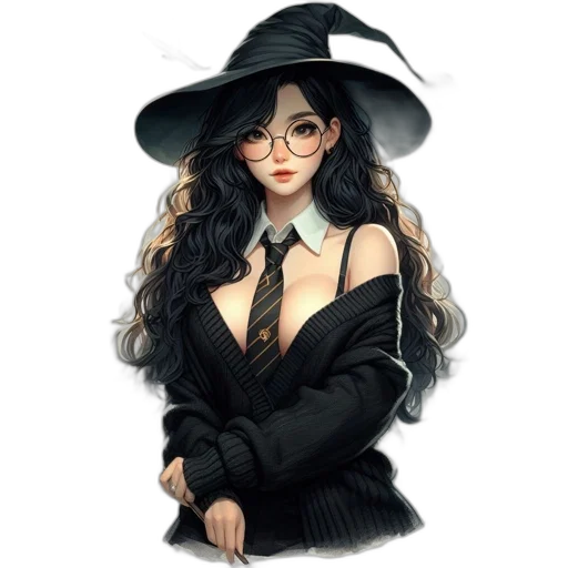 hat, dress, staff, mask transparent PNG cut-out