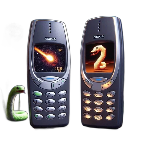 3d render, photorealistic, two, nokia transparent PNG cut-out