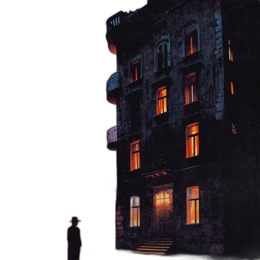 building, face, concept art, pixel art transparent PNG cut-out