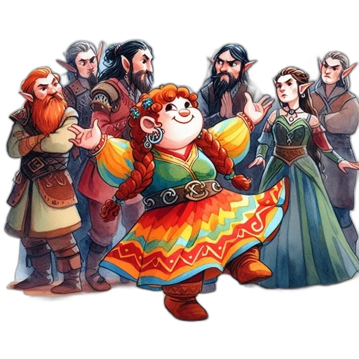 staff, dress, fantasy art, concept art transparent PNG cut-out