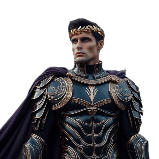 crown, face, 3d render, concept art transparent PNG cut-out