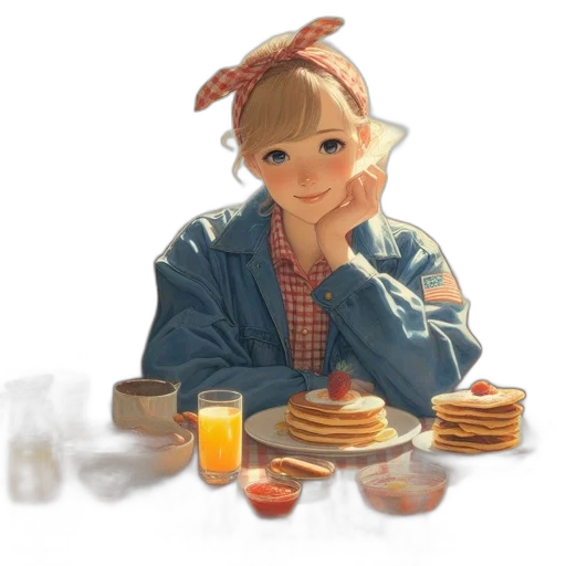 food, robot, concept art, oil painting transparent PNG cut-out