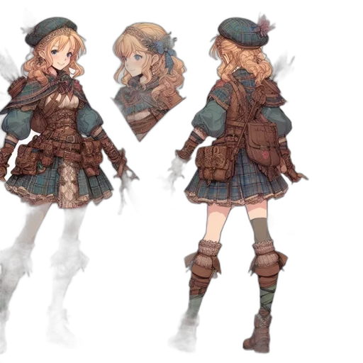 jacket, weapon, concept art, fantasy art transparent PNG cut-out