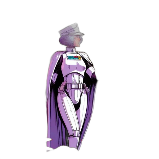robot, jacket, dress, staff transparent PNG cut-out
