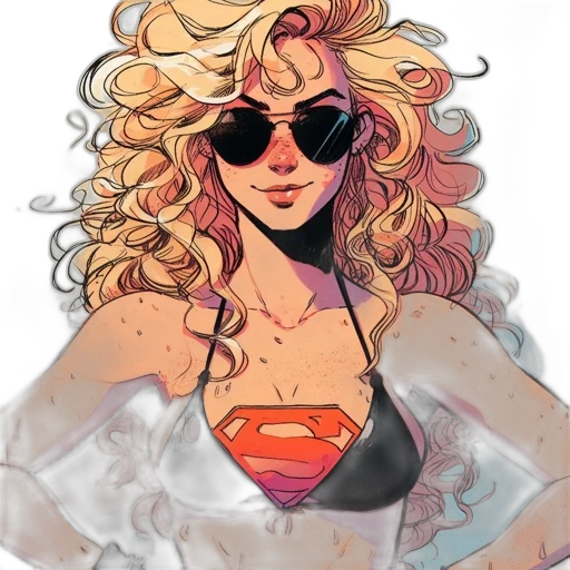 comic book art, concept art, watercolor, cartoon transparent PNG cut-out