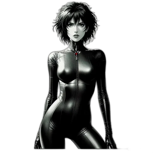 robot, dress, comic book art, concept art transparent PNG cut-out