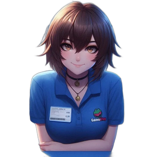 staff, face, hair, robot transparent PNG cut-out