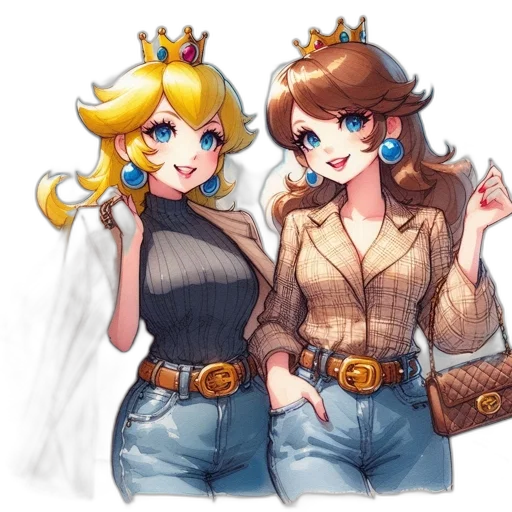 crown, pixel art, concept art, watercolor transparent PNG cut-out