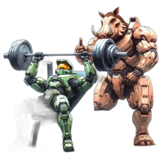 robot, weapon, concept art, pixel art transparent PNG cut-out