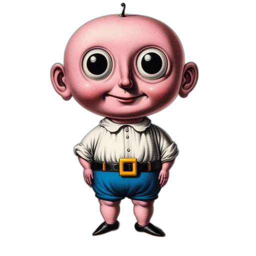 robot, face, staff, creature transparent PNG cut-out