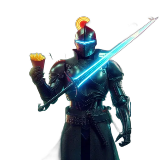 robot, sword, staff, weapon transparent PNG cut-out