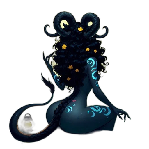 creature, dragon, staff, mask transparent PNG cut-out
