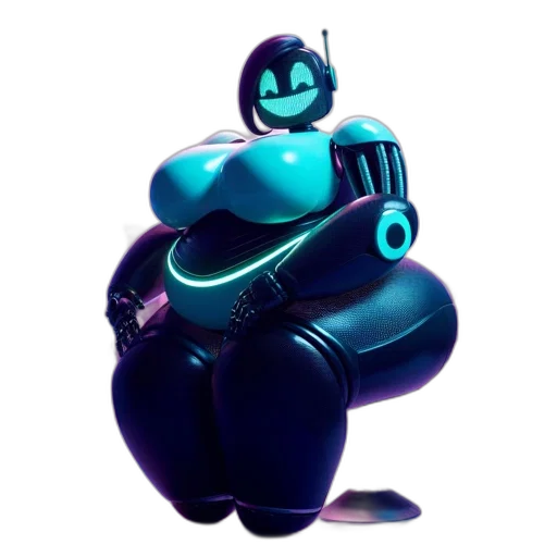 robot, animal, 3d render, concept art transparent PNG cut-out