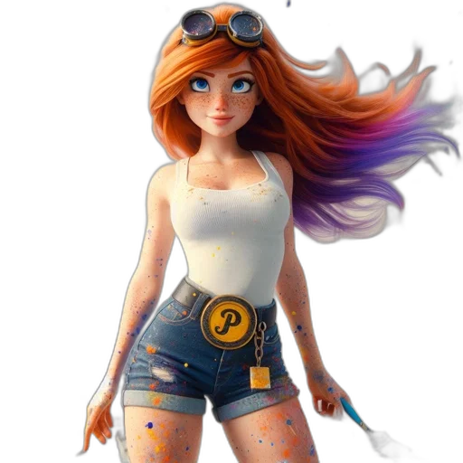 dress, concept art, cartoon, fantasy art transparent PNG cut-out