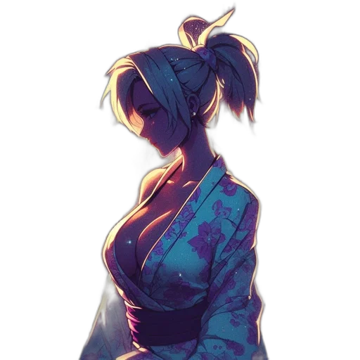 dress, jacket, staff, face transparent PNG cut-out