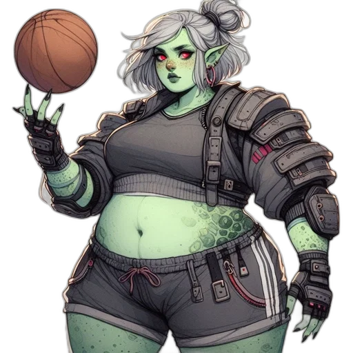concept art, fantasy art, cyberpunk, comic book art transparent PNG cut-out