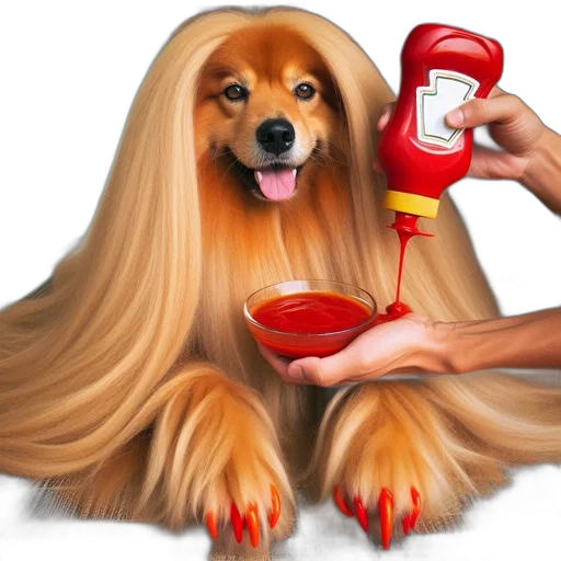 hair, animal, food, creature transparent PNG cut-out