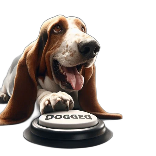 photorealistic, 3d render, basset, hound transparent PNG cut-out