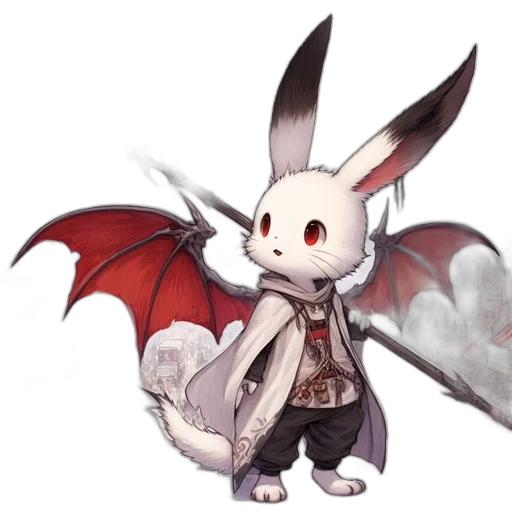dragon, creature, staff, animal transparent PNG cut-out