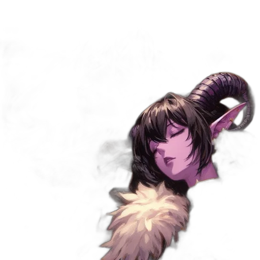 hair, creature, dragon, mask transparent PNG cut-out