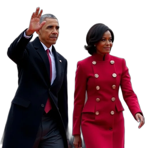 president, first, lady, obama transparent PNG cut-out