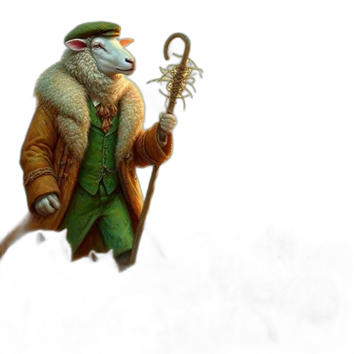 staff, dragon, creature, animal transparent PNG cut-out