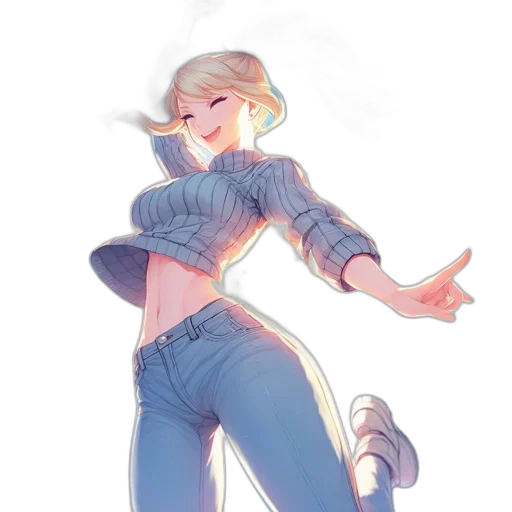 jacket, staff, sword, robot transparent PNG cut-out