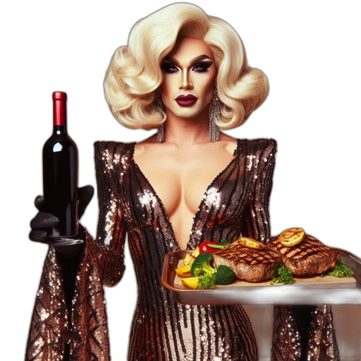food, dress, individual, striking transparent PNG cut-out