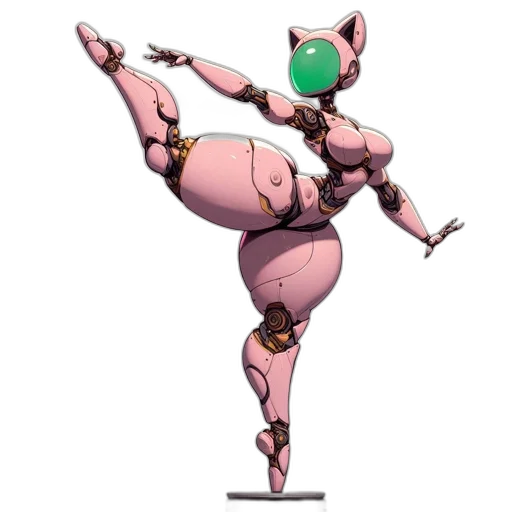 robot, weapon, staff, creature transparent PNG cut-out