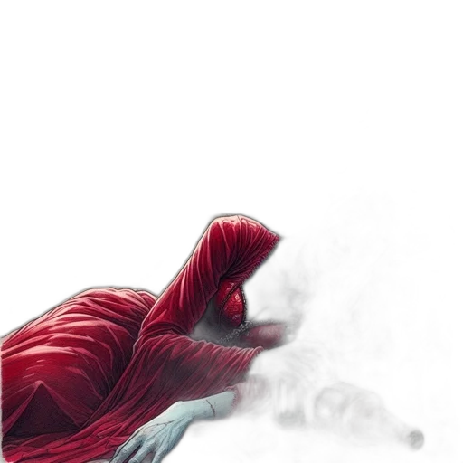 dress, creature, hair, mask transparent PNG cut-out
