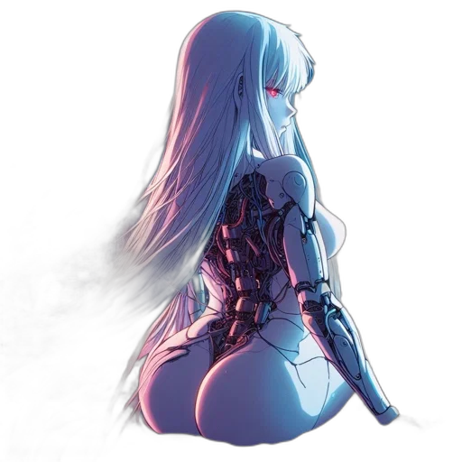 robot, dress, weapon, sword transparent PNG cut-out