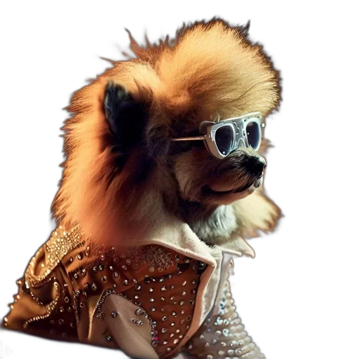 animal, jacket, hair, staff transparent PNG cut-out