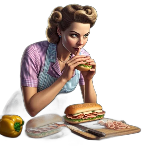 food, dress, concept art, photorealistic transparent PNG cut-out