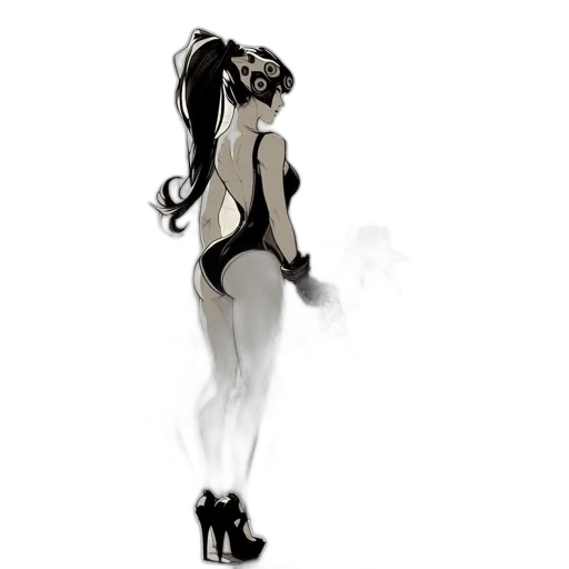 dress, mask, robot, concept art transparent PNG cut-out