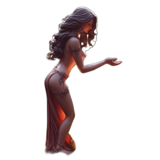dress, hair, concept art, fantasy art transparent PNG cut-out