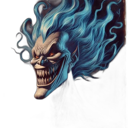 mask, face, hair, creature transparent PNG cut-out