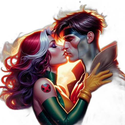 comic book art, concept art, fantasy art, watercolor transparent PNG cut-out