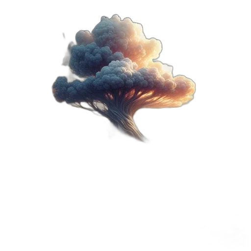 dragon, tree, jacket, hat transparent PNG cut-out