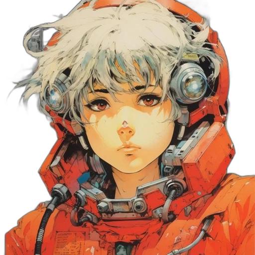 face, robot, jacket, mask transparent PNG cut-out