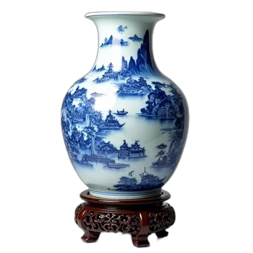 bottle, photorealistic, oil painting, blue transparent PNG cut-out