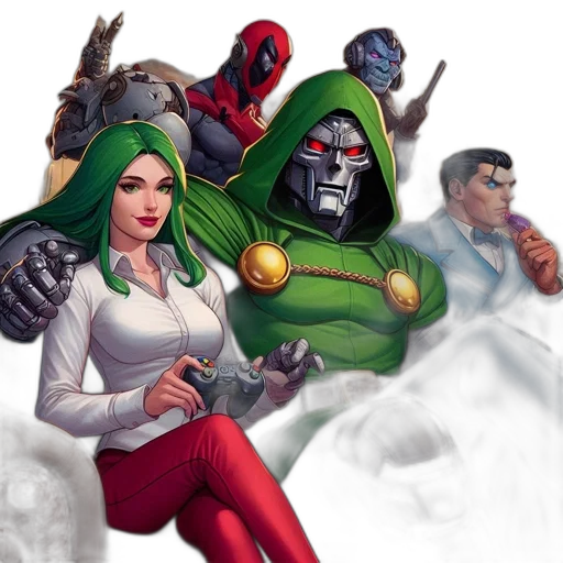 comic book art, concept art, fantasy art, opulent transparent PNG cut-out