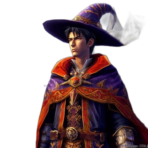 hat, staff, fantasy art, concept art transparent PNG cut-out