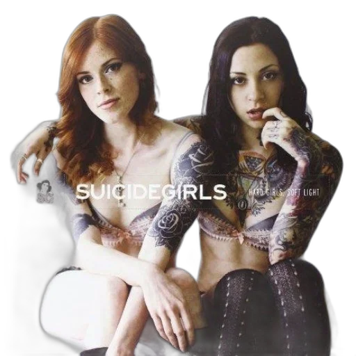 image, features, two, women transparent PNG cut-out