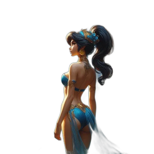 dress, concept art, fantasy art, comic book art transparent PNG cut-out