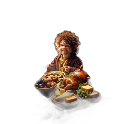 food, 3d render, photorealistic, concept art transparent PNG cut-out