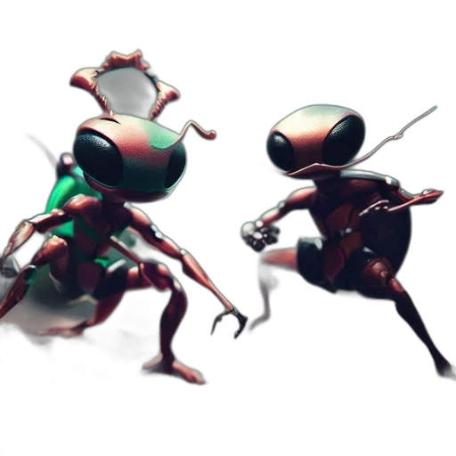 robot, creature, concept art, 3d render transparent PNG cut-out