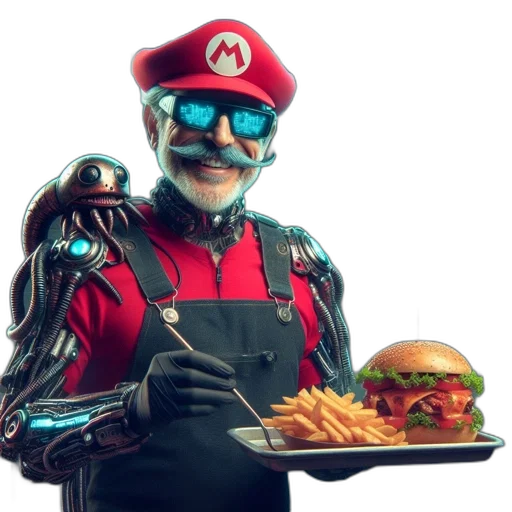 robot, food, animal, creature transparent PNG cut-out