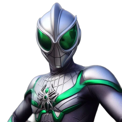 robot, mask, 3d render, concept art transparent PNG cut-out