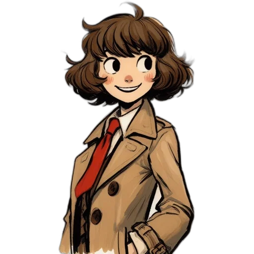 jacket, staff, face, dress transparent PNG cut-out